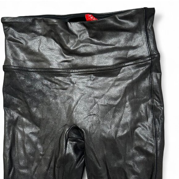 Spanx Faux Leather Leggings for Women, Size S - Black - Picture 4 of 5
